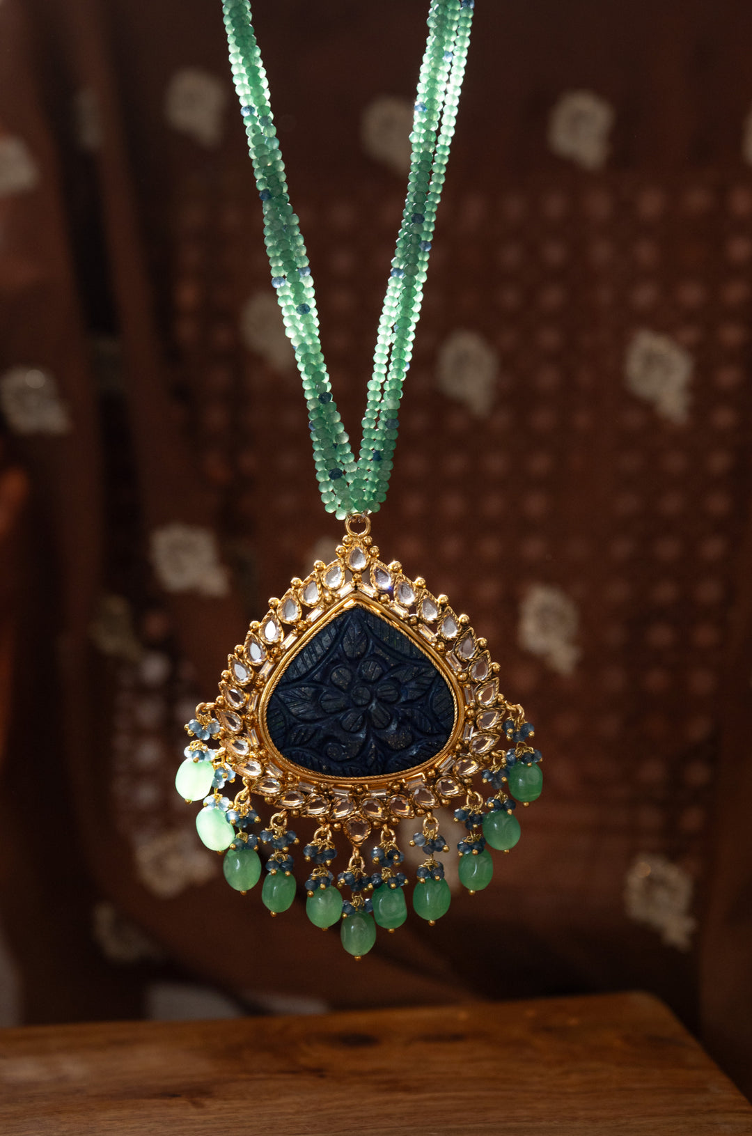 Dhwani Green Pendant Necklace