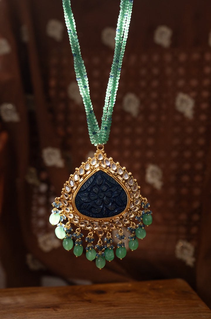Dhwani Green Pendant Necklace