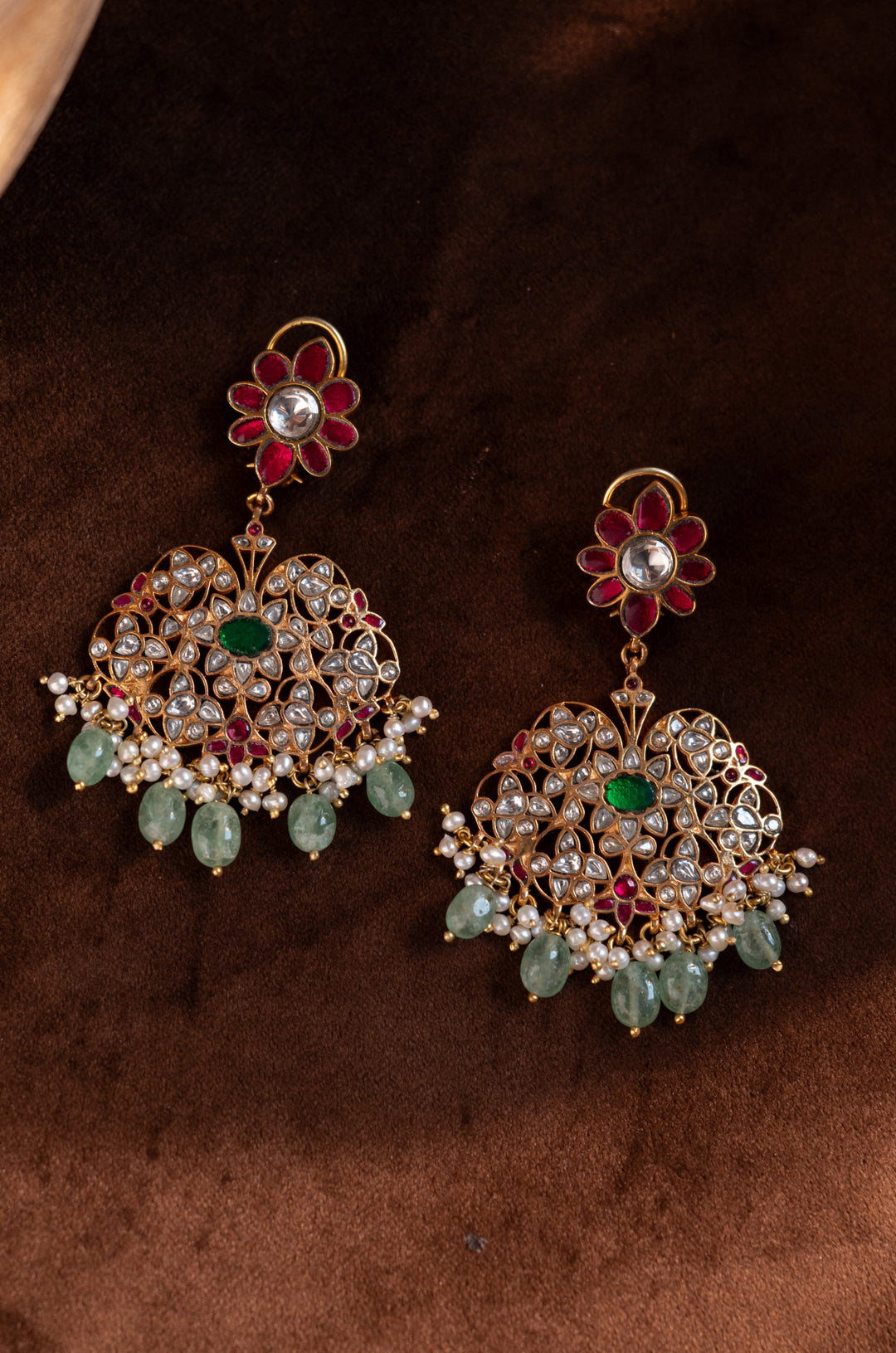 Gulruk Fine Silver Chandbali Earrings