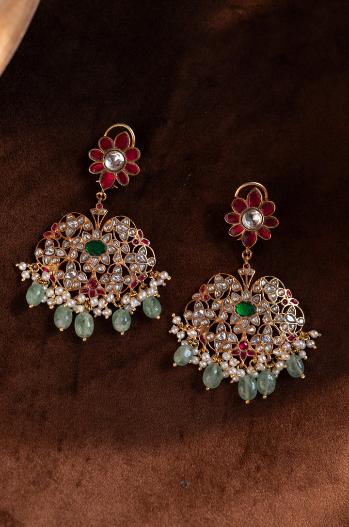 Gulruk Fine Silver Chandbali Earrings
