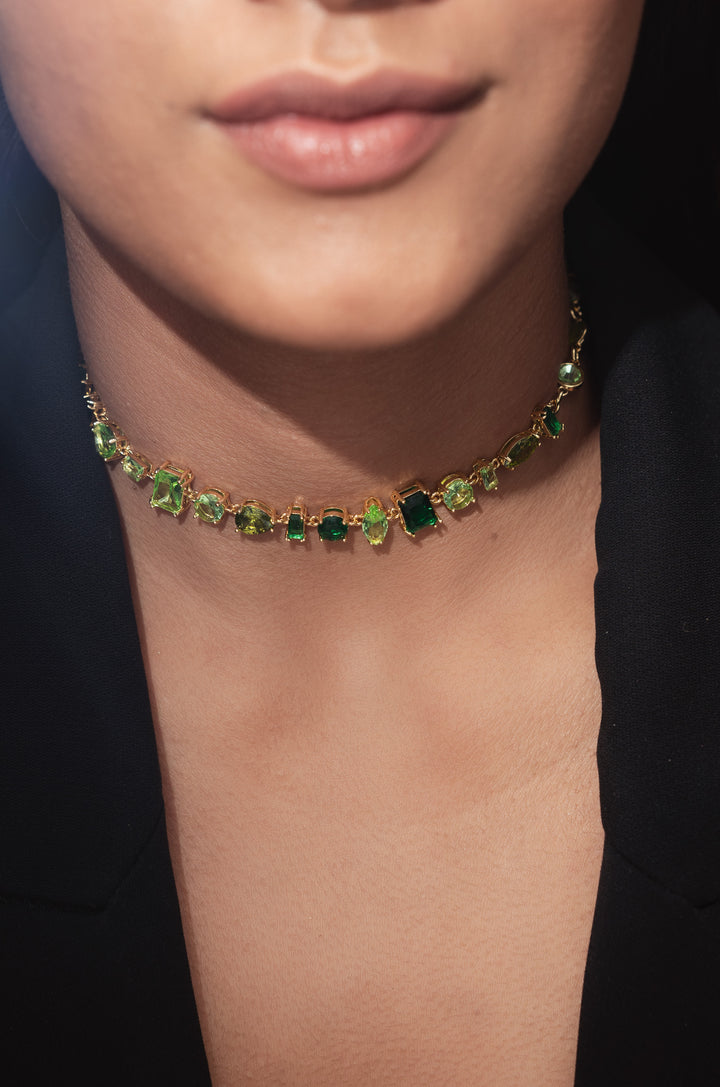 Lydia Shades Of Green Necklace
