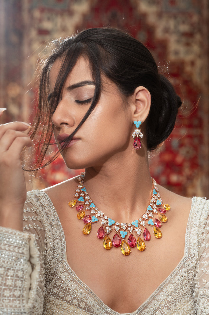 Lorraine Crystals Necklace Set