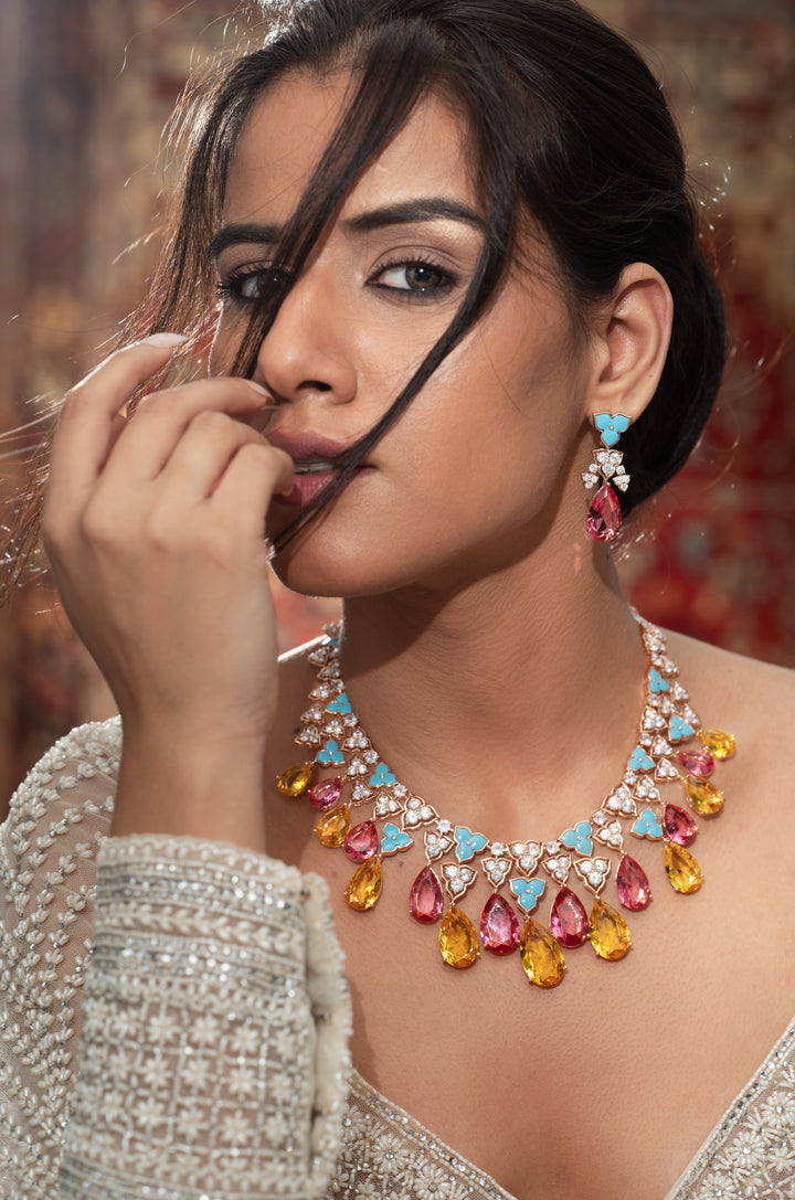 Lorraine Crystals Necklace Set