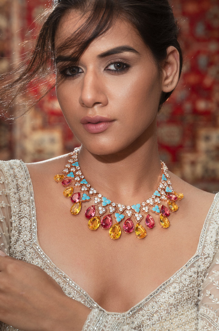 Lorraine Crystals Necklace Set