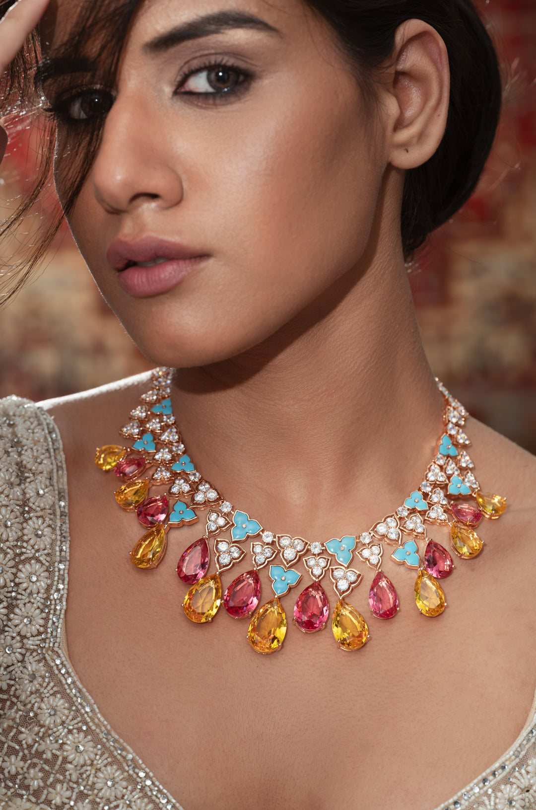 Lorraine Crystals Necklace Set