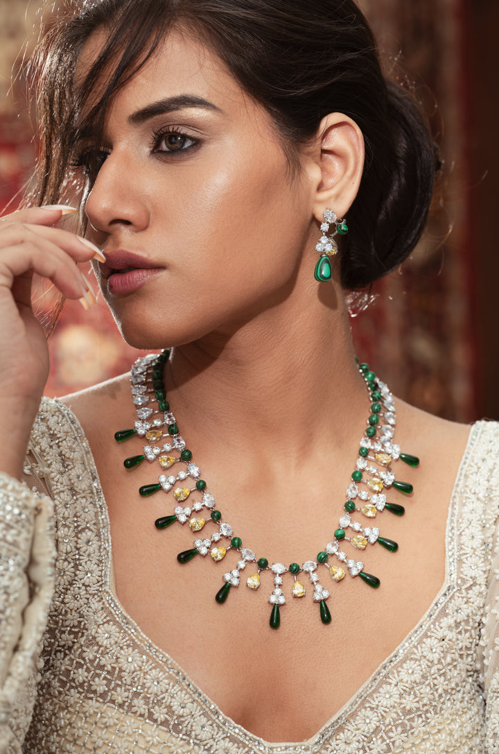 Mireille Green Necklace Set