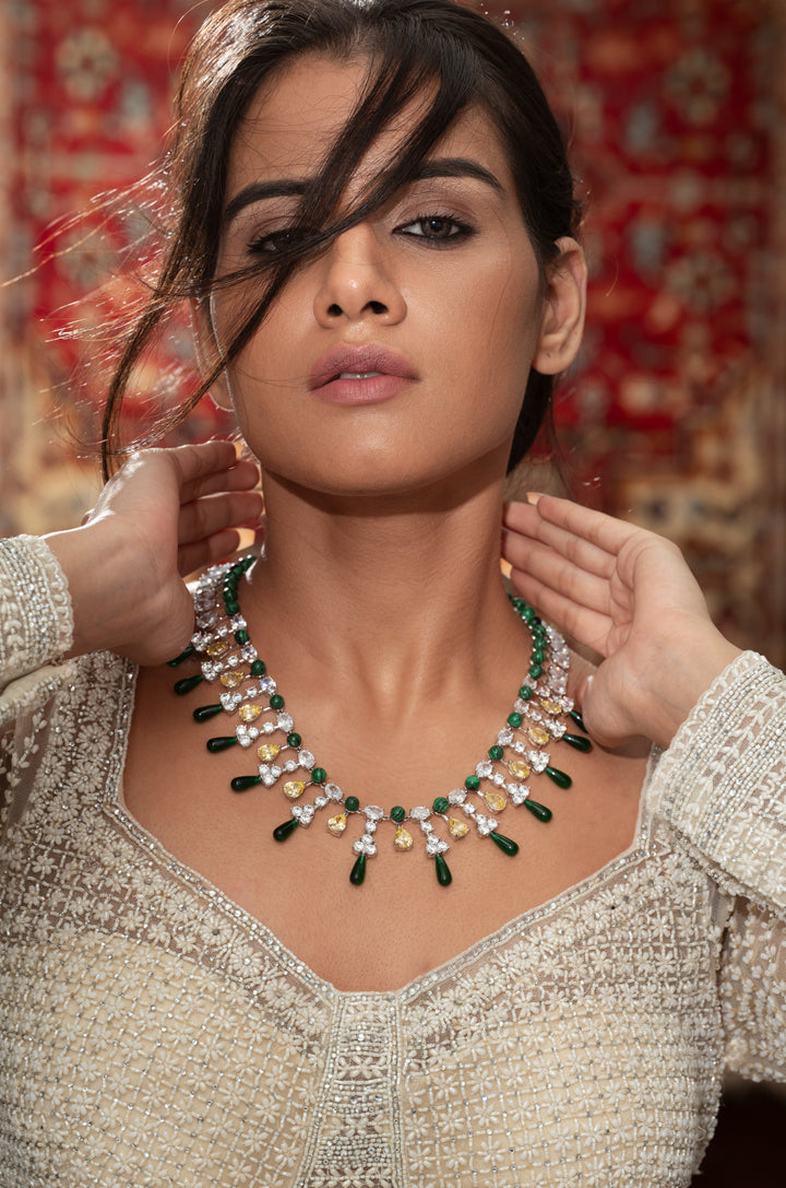 Mireille Green Necklace Set
