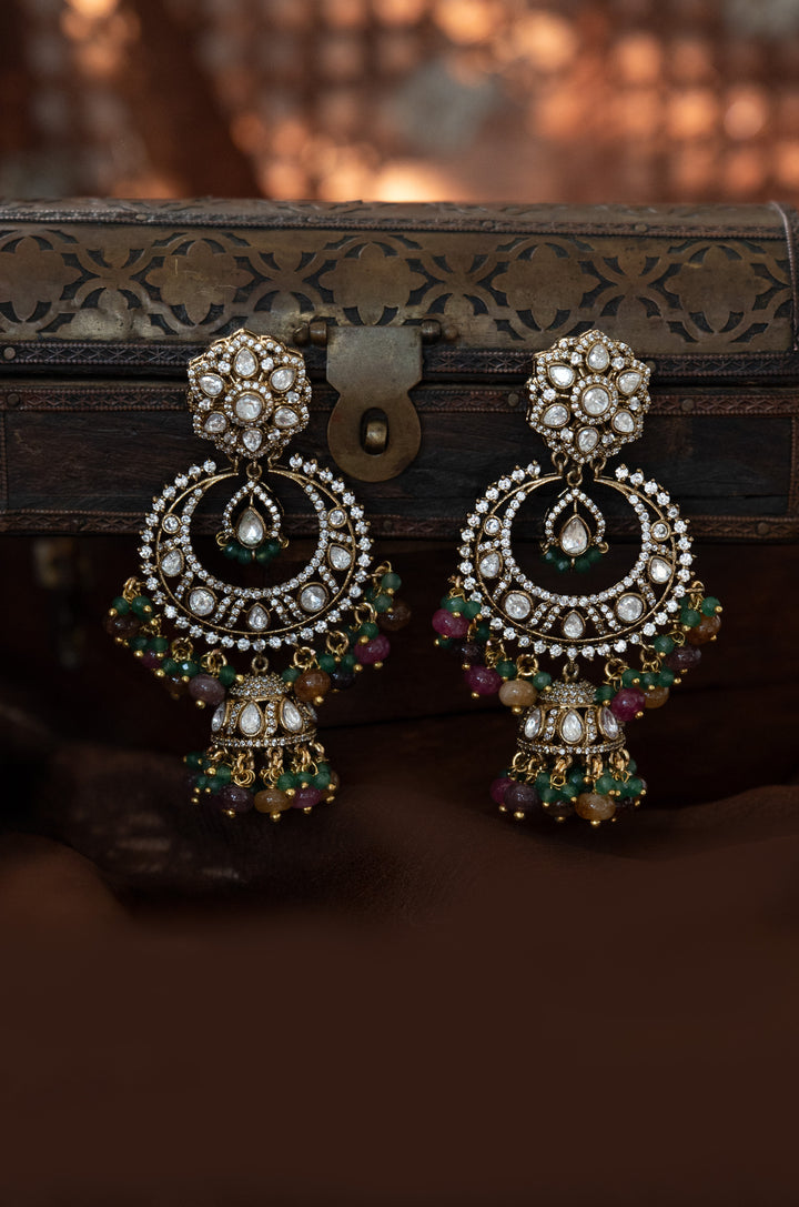 Aarna Polki Jhumka Earrings