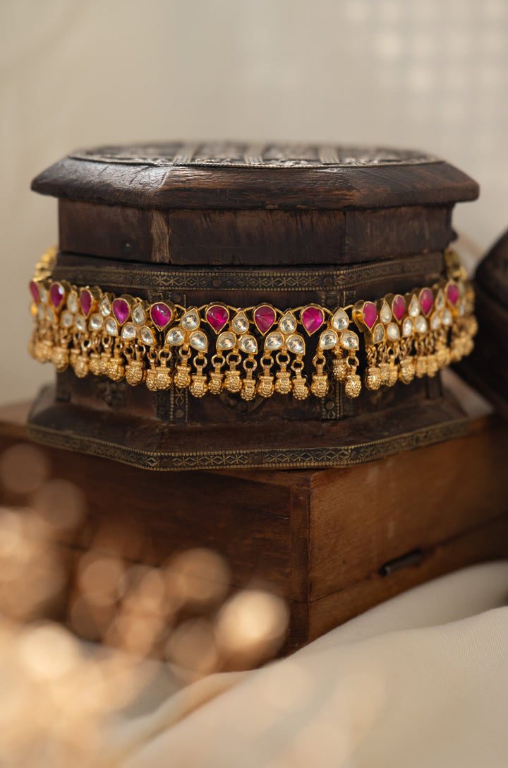 Kanika Red Kundan Necklace