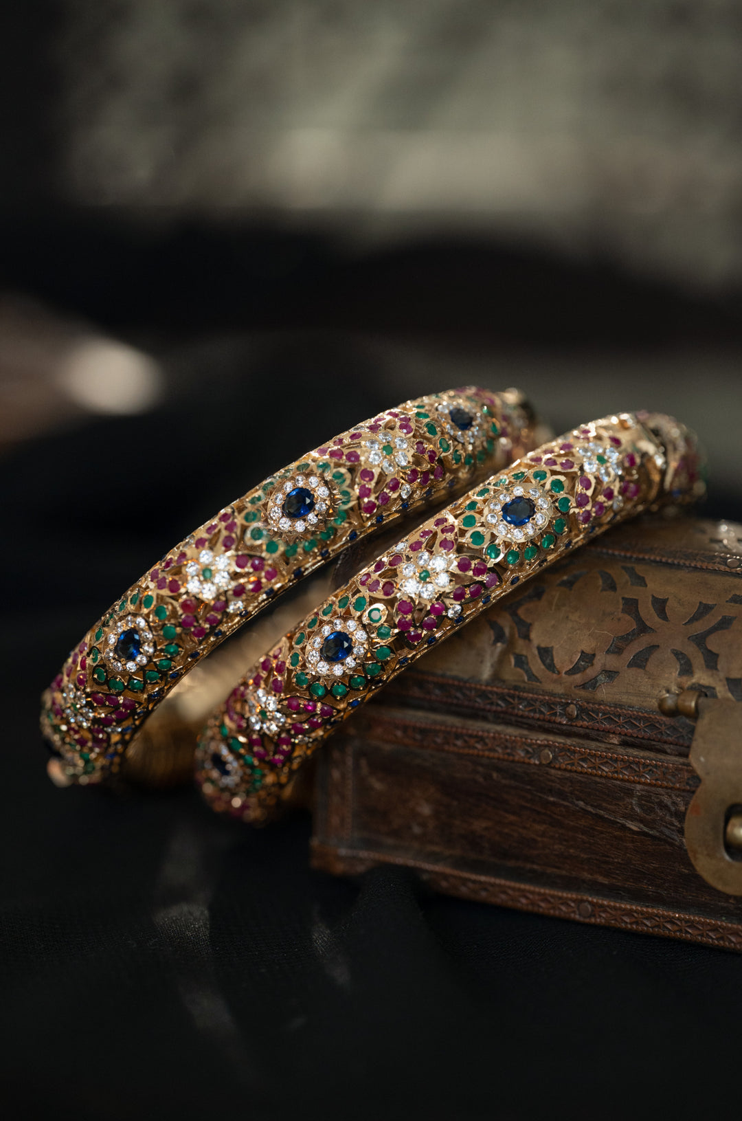 Silvi Multicolored Jadau Bangle