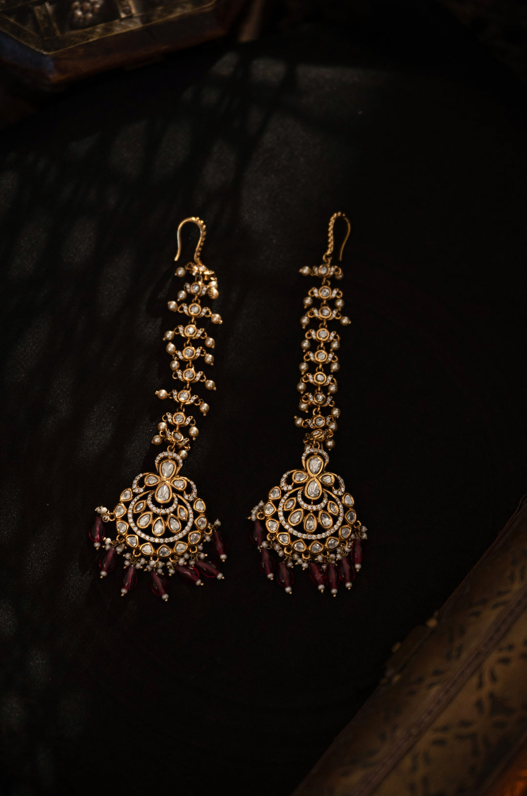 Meher Polki Kaan Chain Earrings