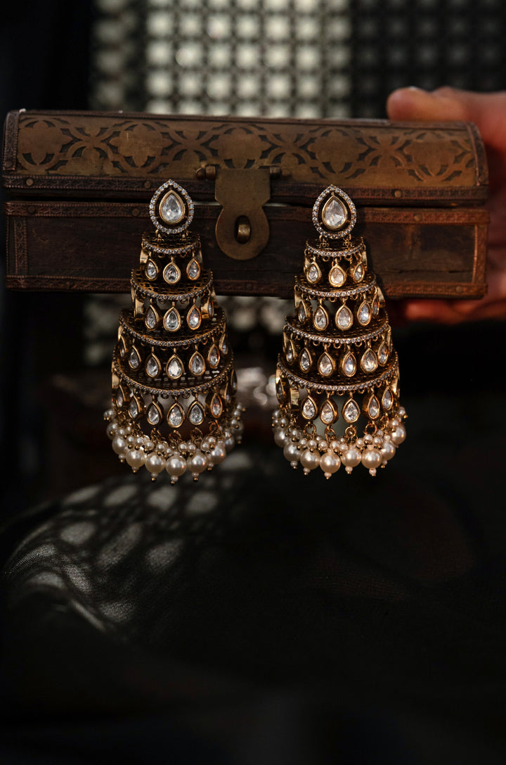 Aabroo Jhoomar Polki Earrings
