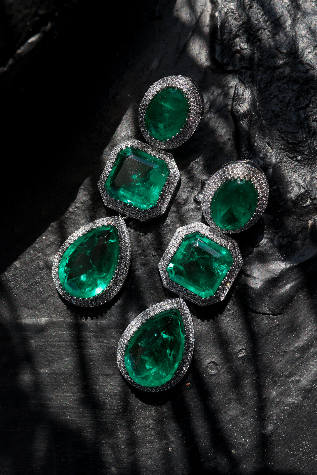 Nova Green Statement Earrings