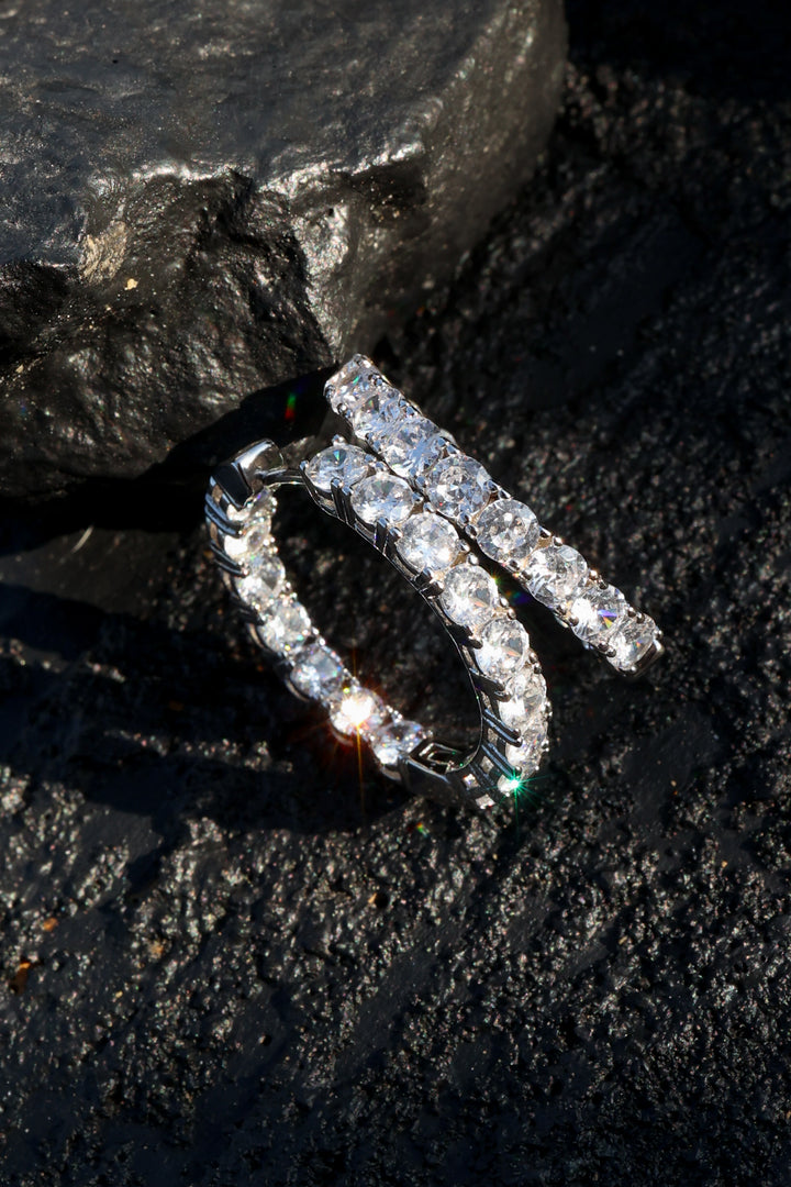 Marin Silver Hoop Earrings