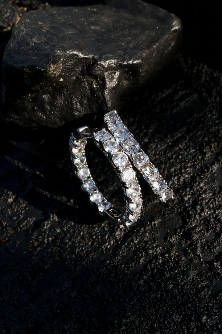 Marin Silver Hoop Earrings