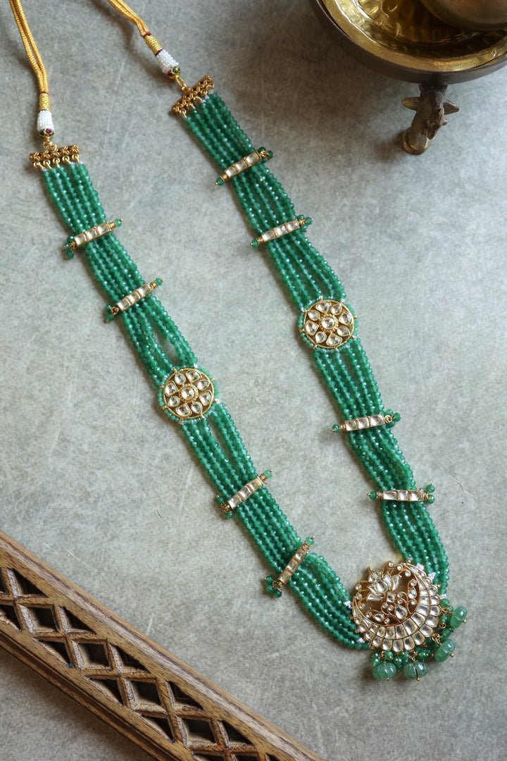 Salma Green Kundan Necklace