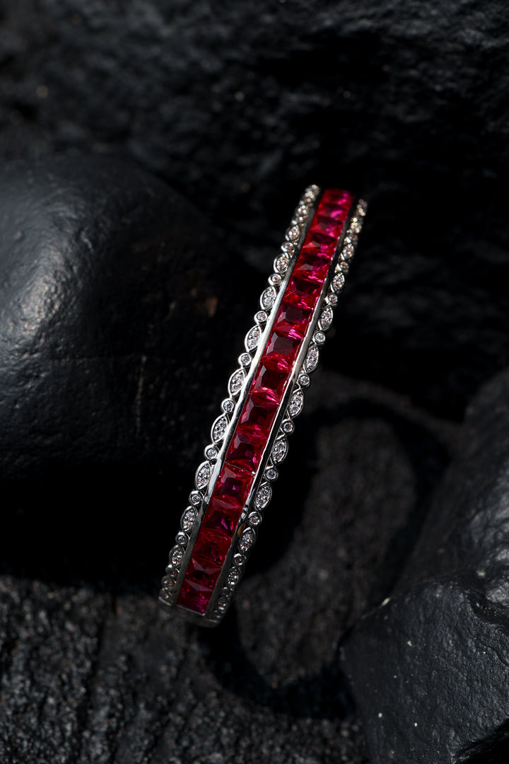 Zoe Pink Faux Diamond Bracelet