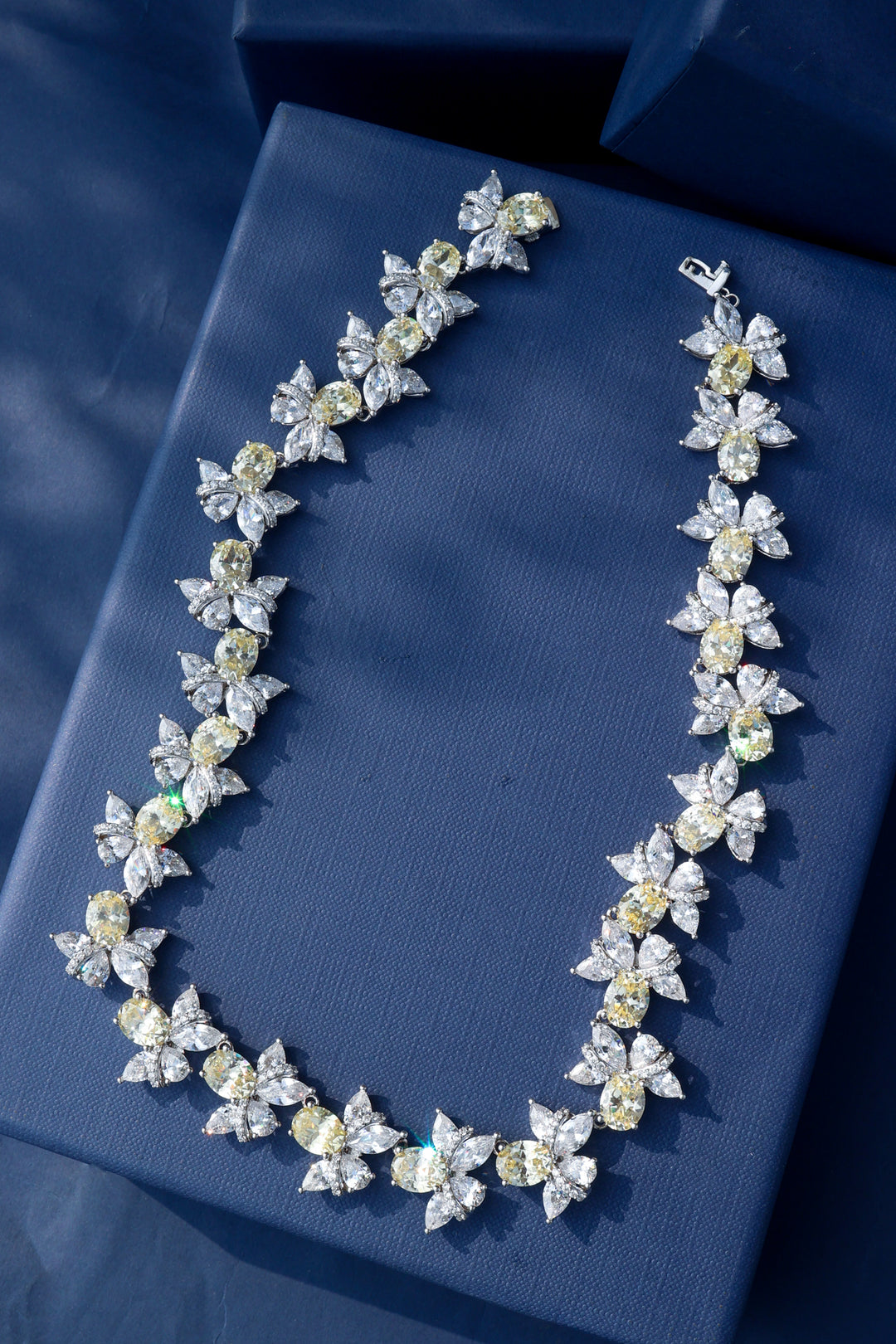 Alora Yellow Statement Necklace