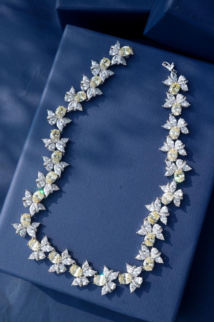 Alora Yellow Statement Necklace