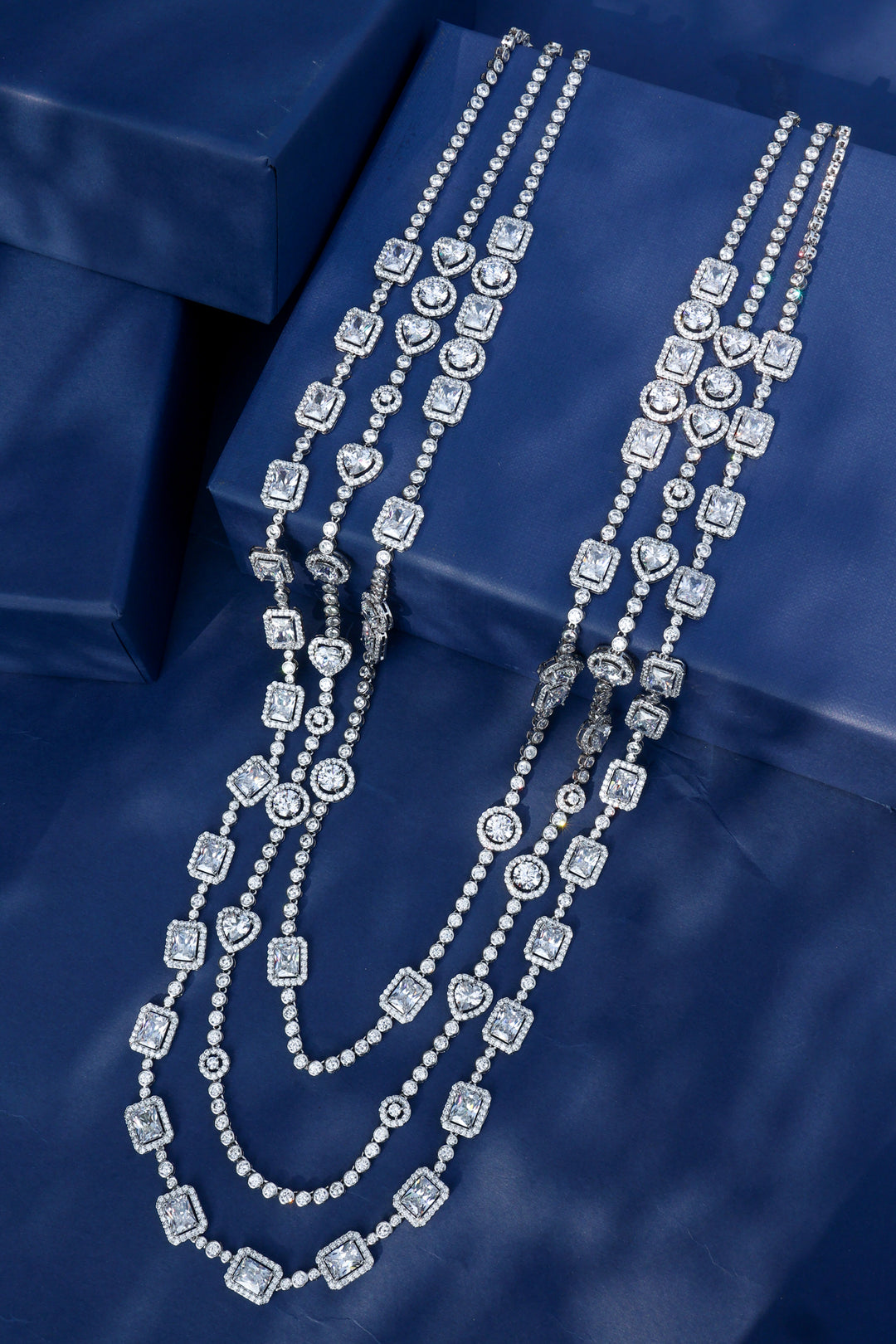 Verte Silver Layered Necklace