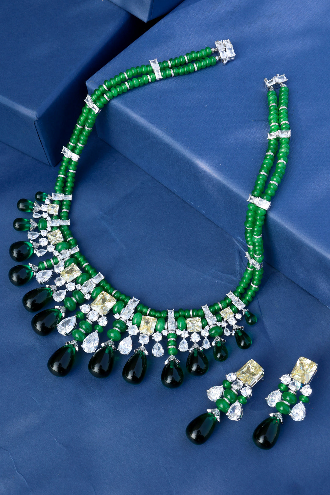 Parker Green Necklace Set