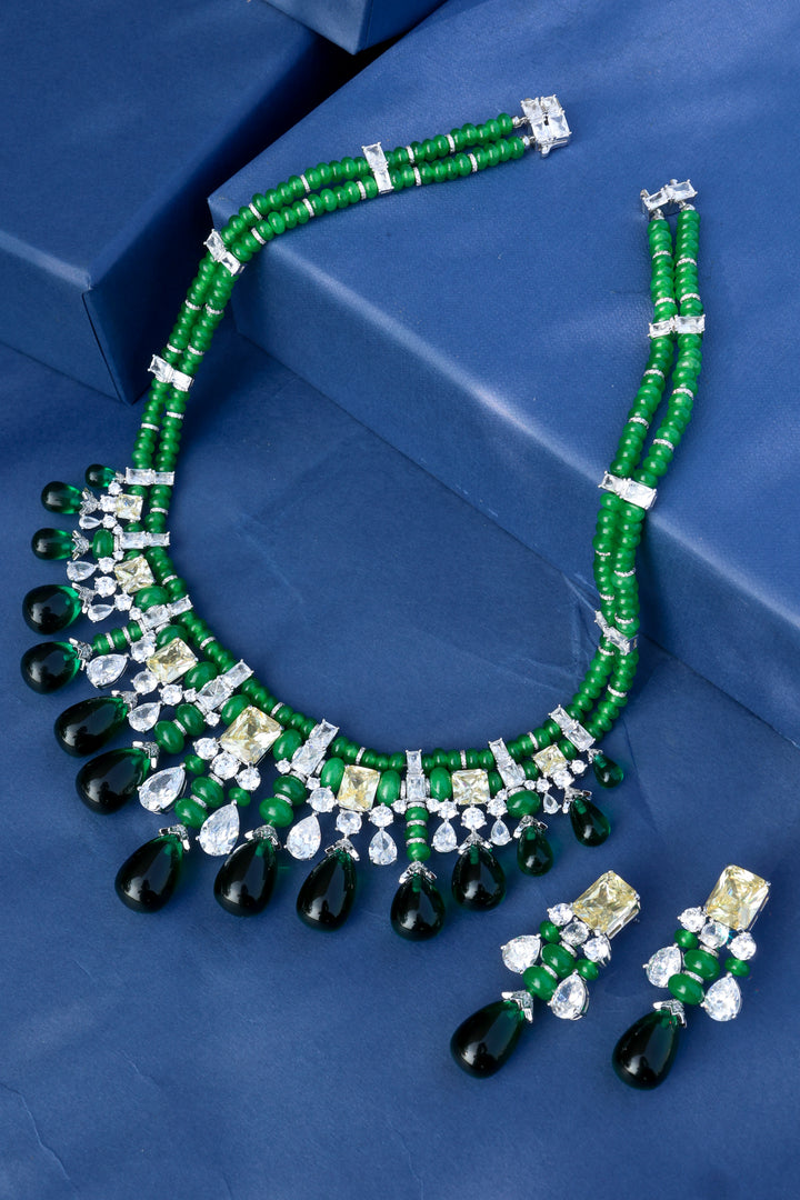 Parker Green Necklace Set