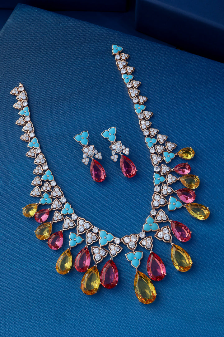 Lorraine Crystals Necklace Set