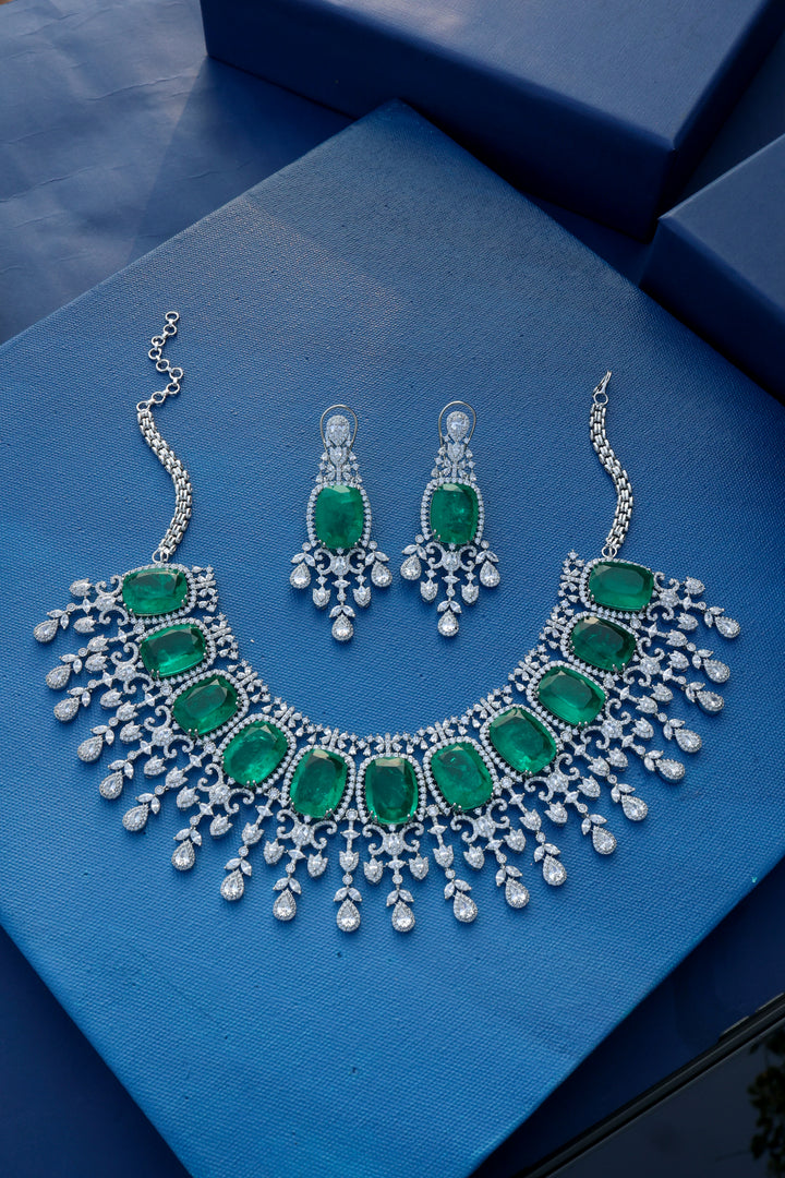Emery Green Necklace Set