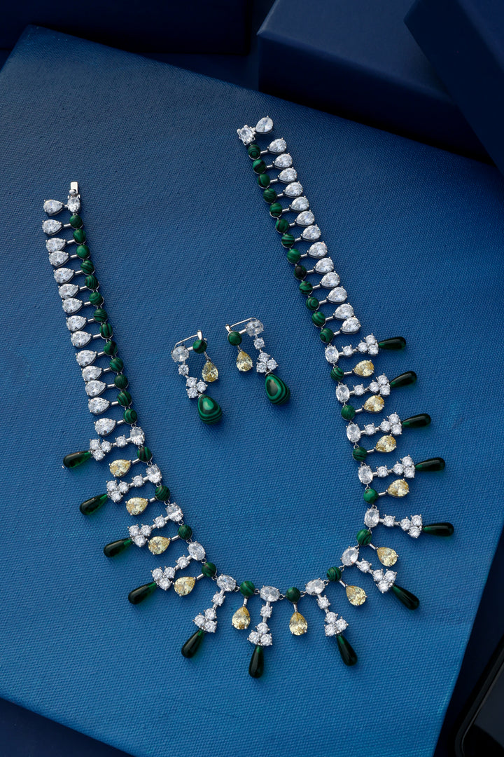 Mireille Green Necklace Set