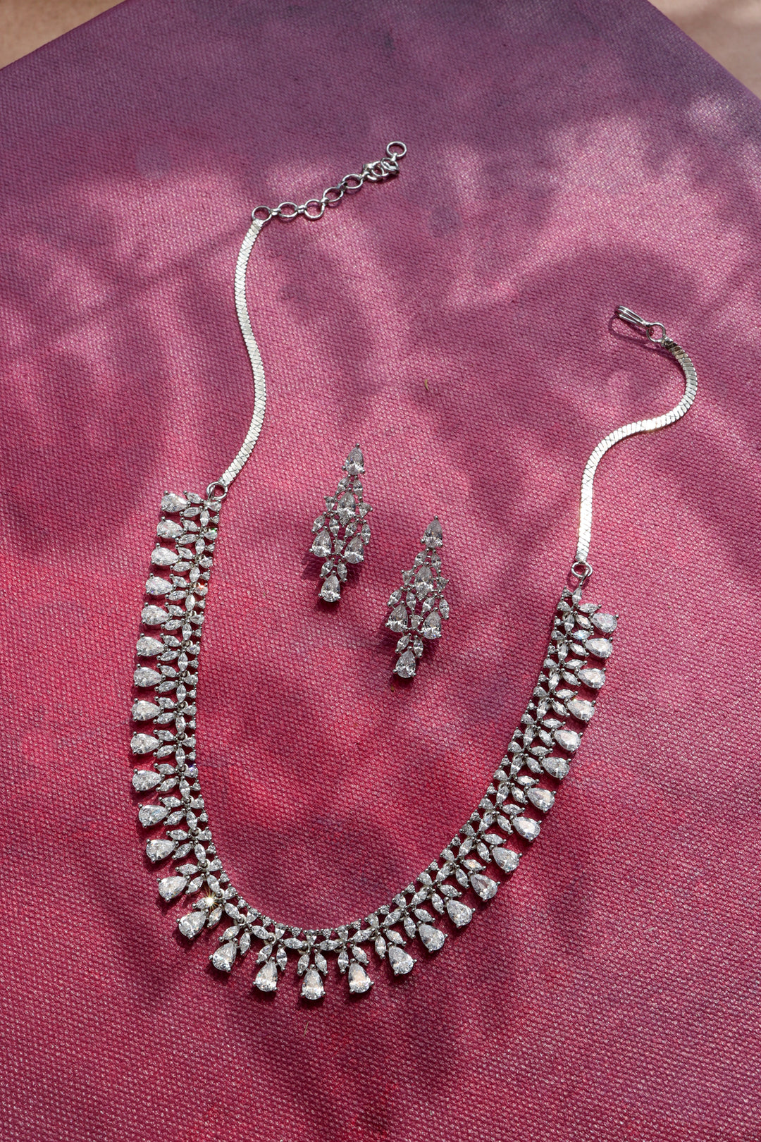 Noelle Faux Diamond Necklace Set