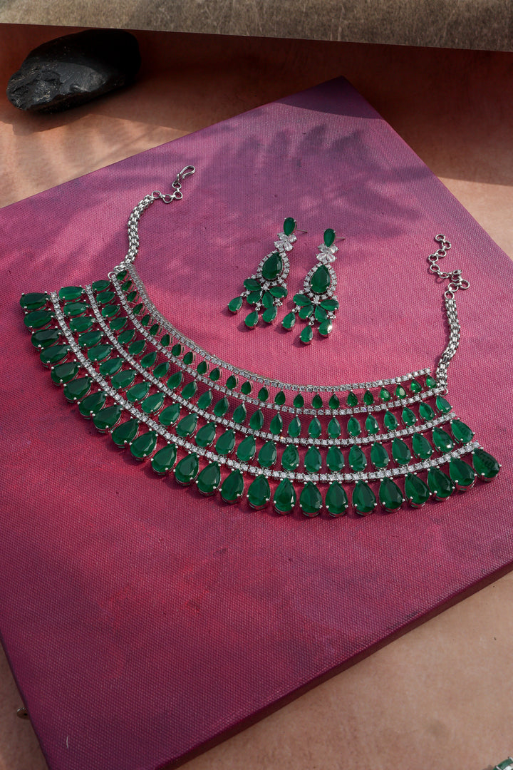 Aria Green Necklace Set