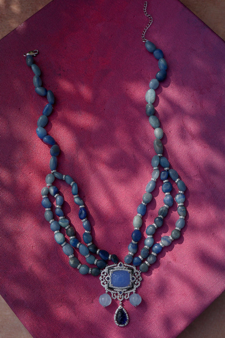 Agnes Blue Statement Necklace