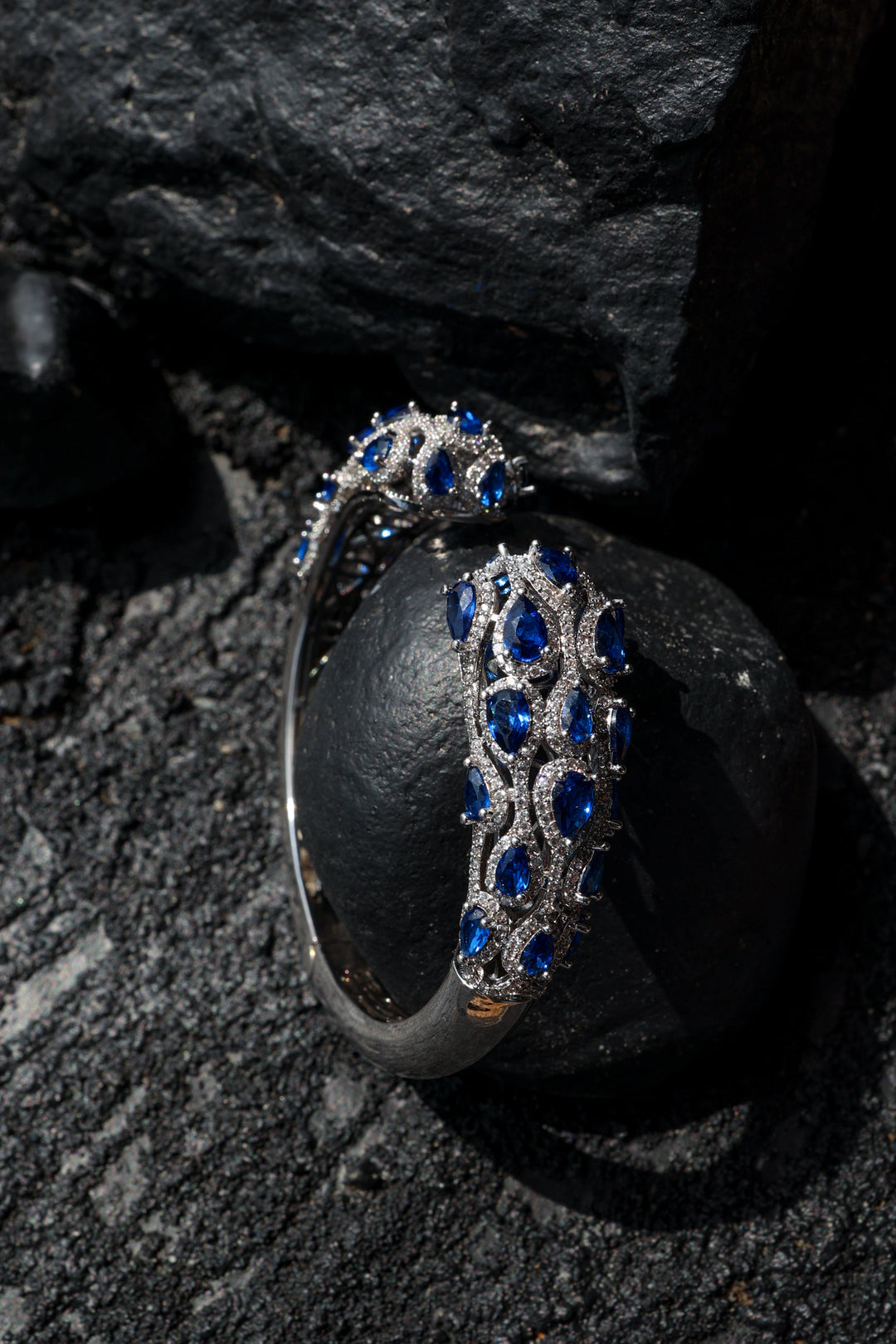 Emily Blue Faux Diamond Bracelet