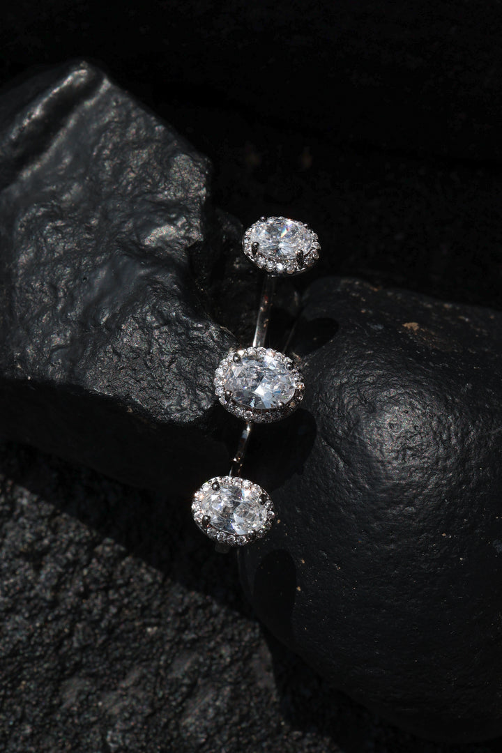 Nancy Double Finger Faux Diamond Ring