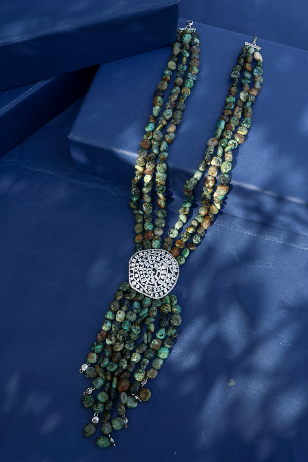 Zinnia Multicolored Statement Necklace