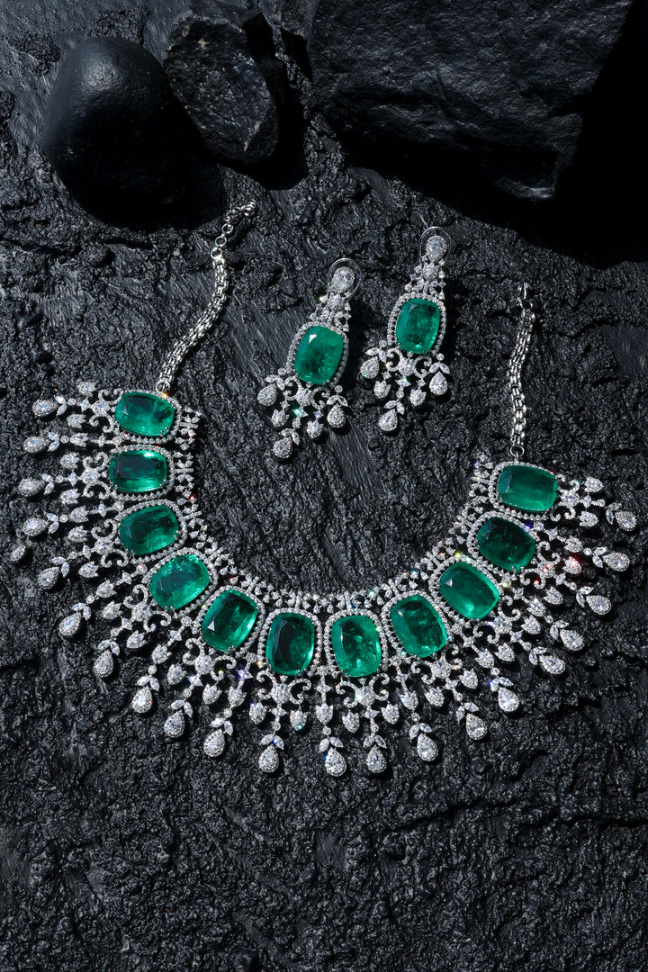 Emery Green Necklace Set