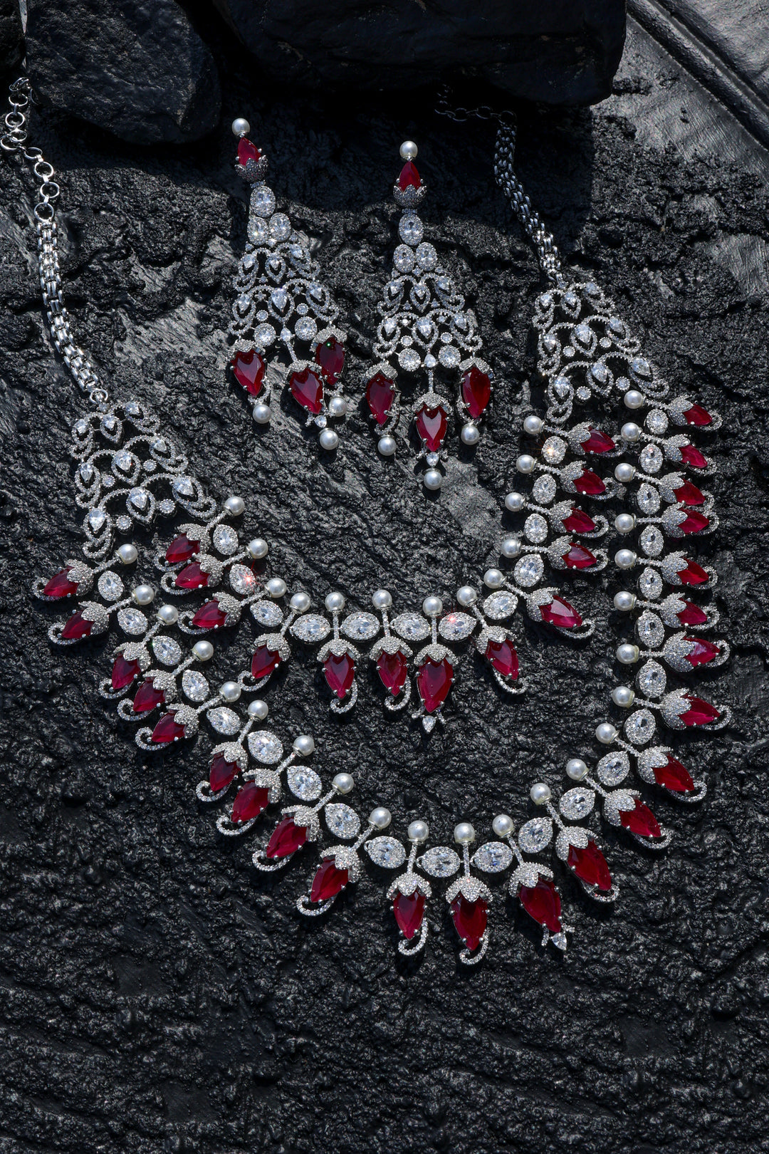 Poppy Pink Necklace Set