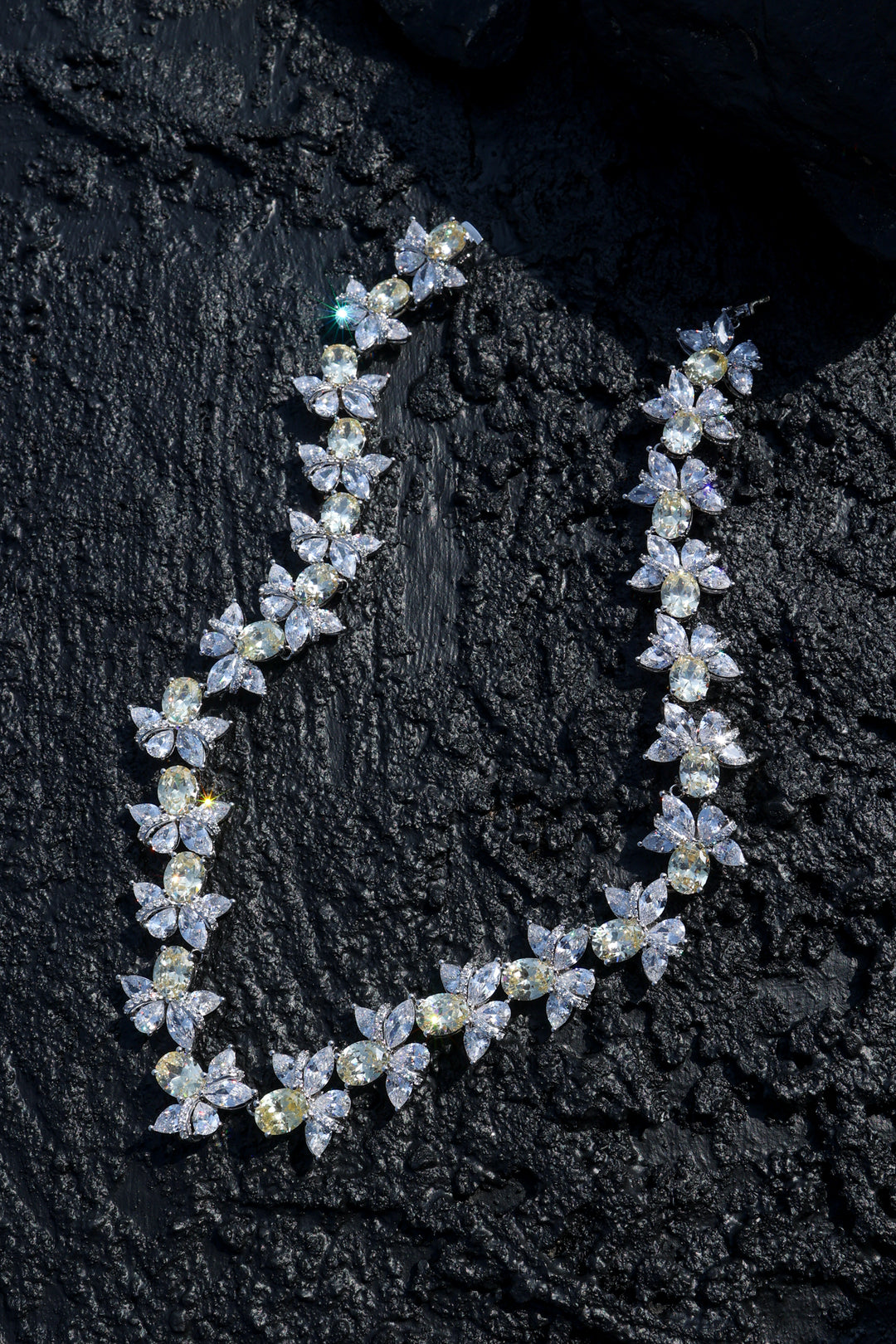 Alora Yellow Statement Necklace
