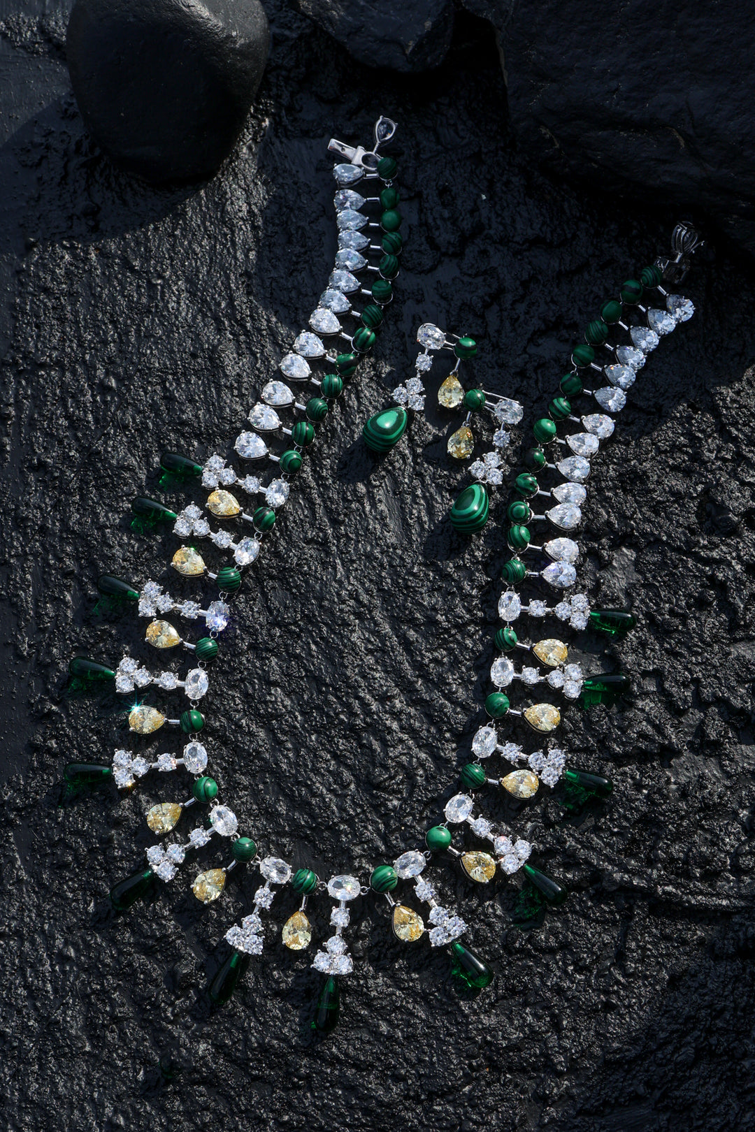 Mireille Green Necklace Set