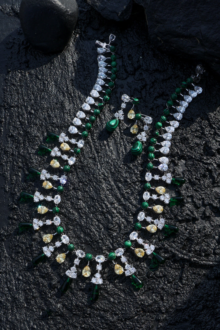 Mireille Green Necklace Set
