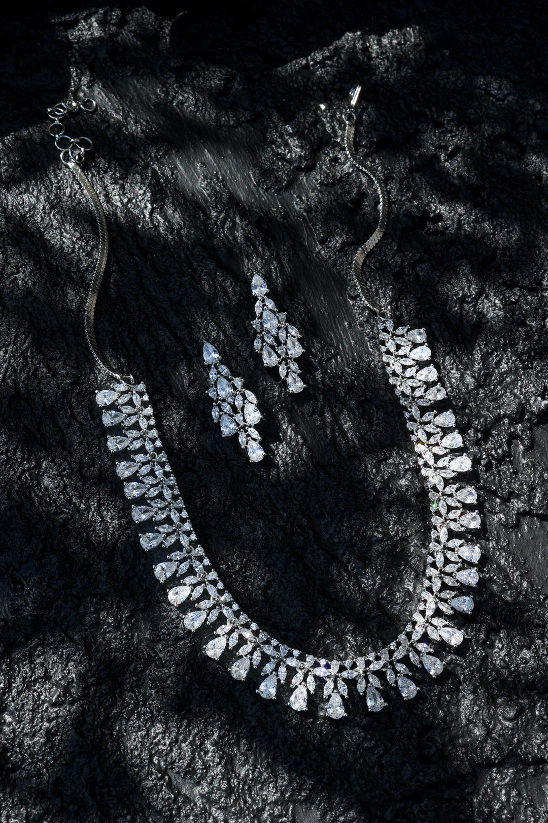 Noelle Faux Diamond Necklace Set