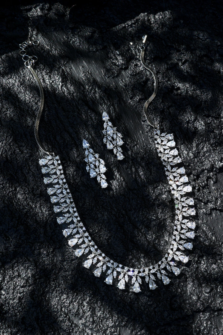 Noelle Faux Diamond Necklace Set