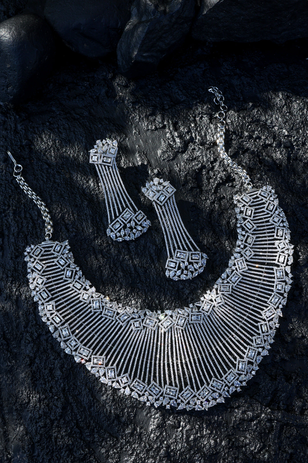 Ember Faux Diamond Necklace Set