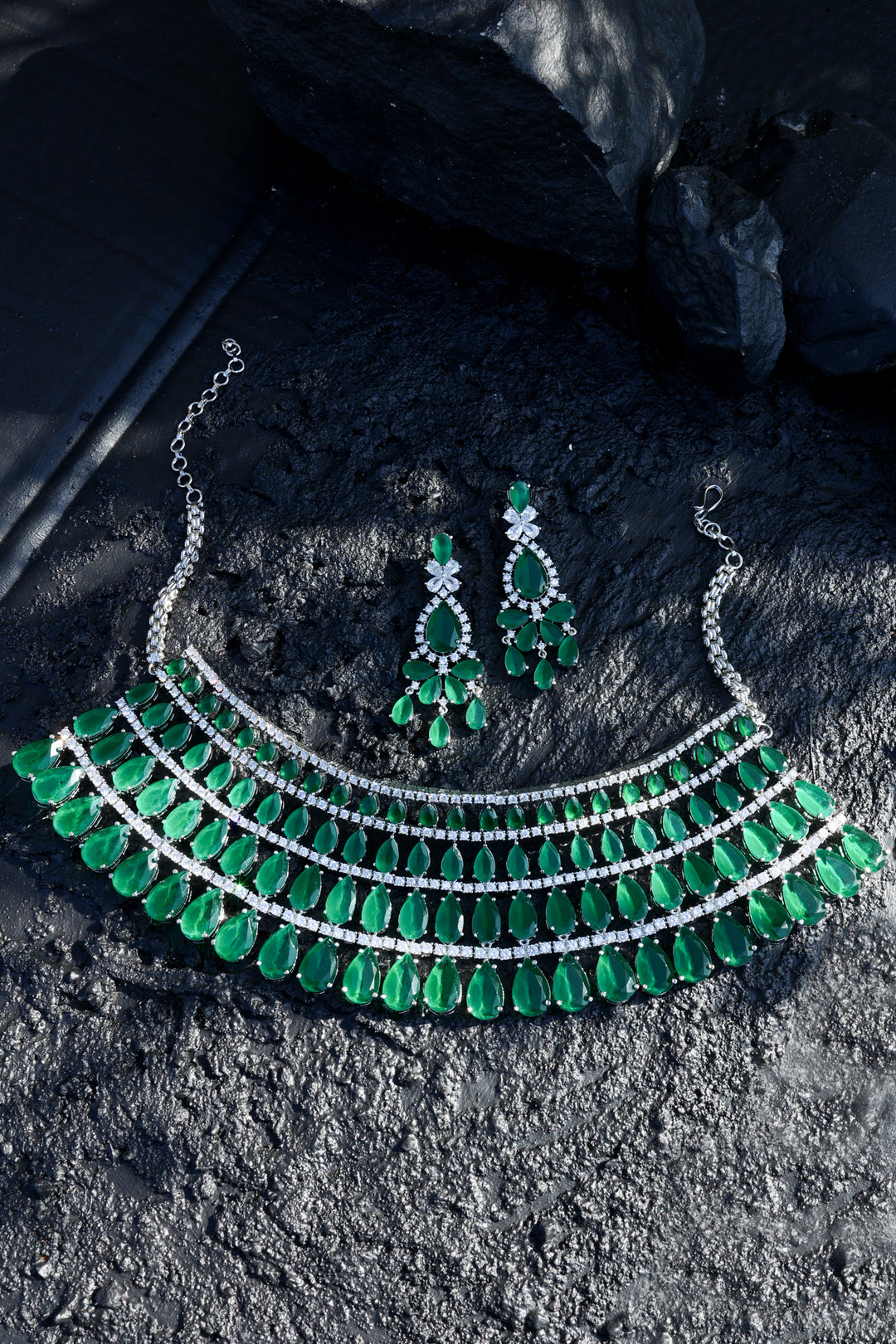 Aria Green Necklace Set