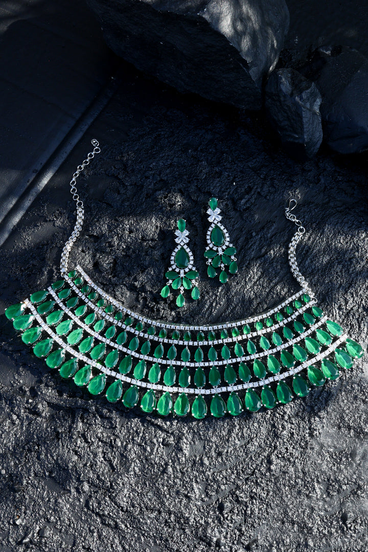 Aria Green Necklace Set
