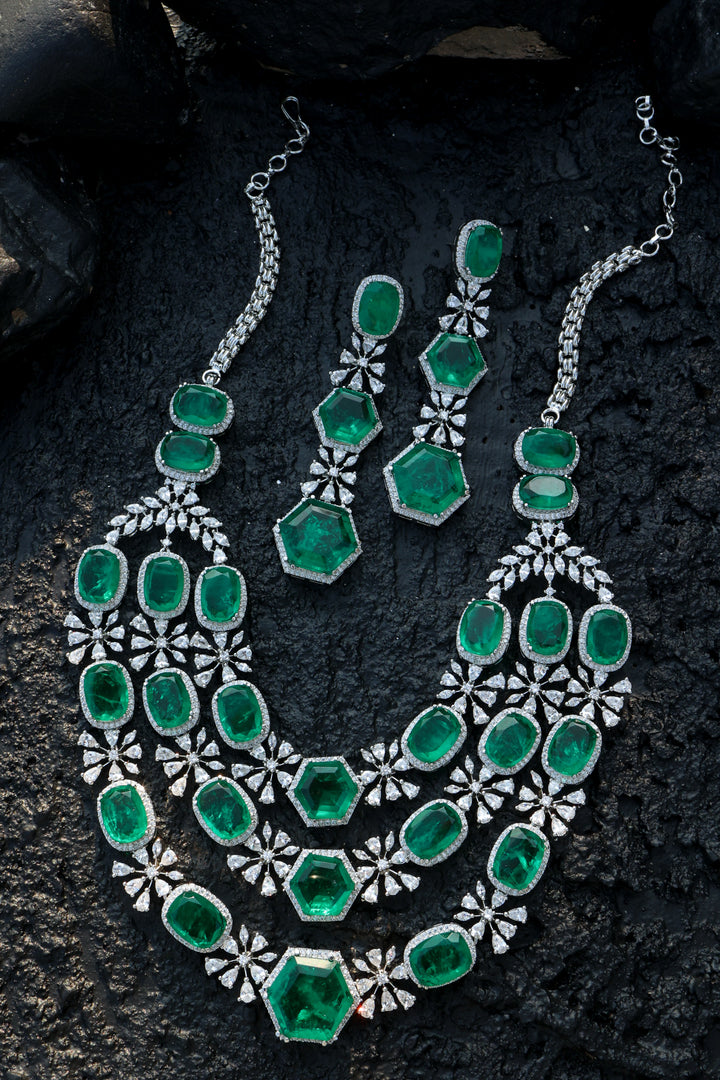 Hadley Green Victorian Necklace Set