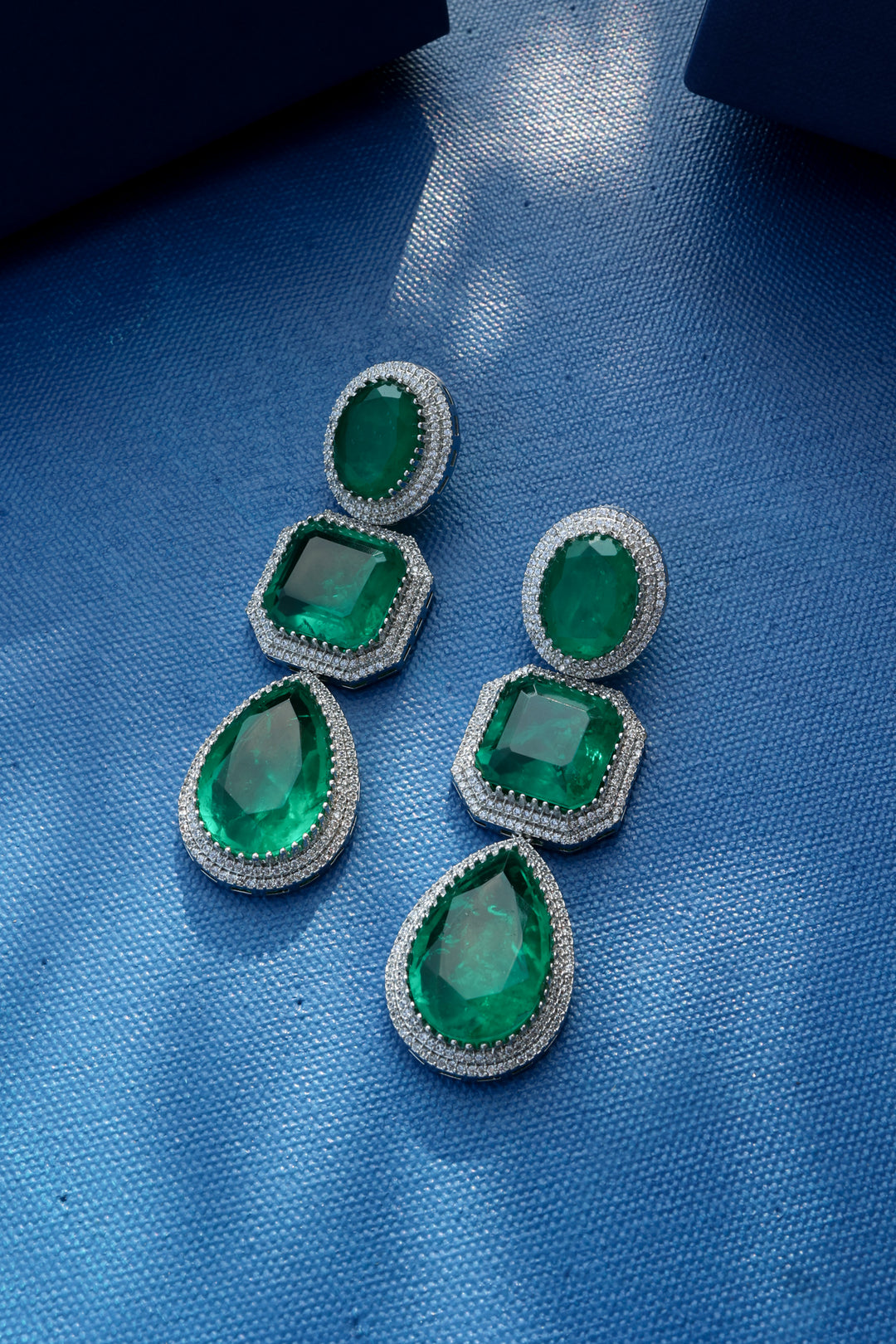Nova Green Statement Earrings
