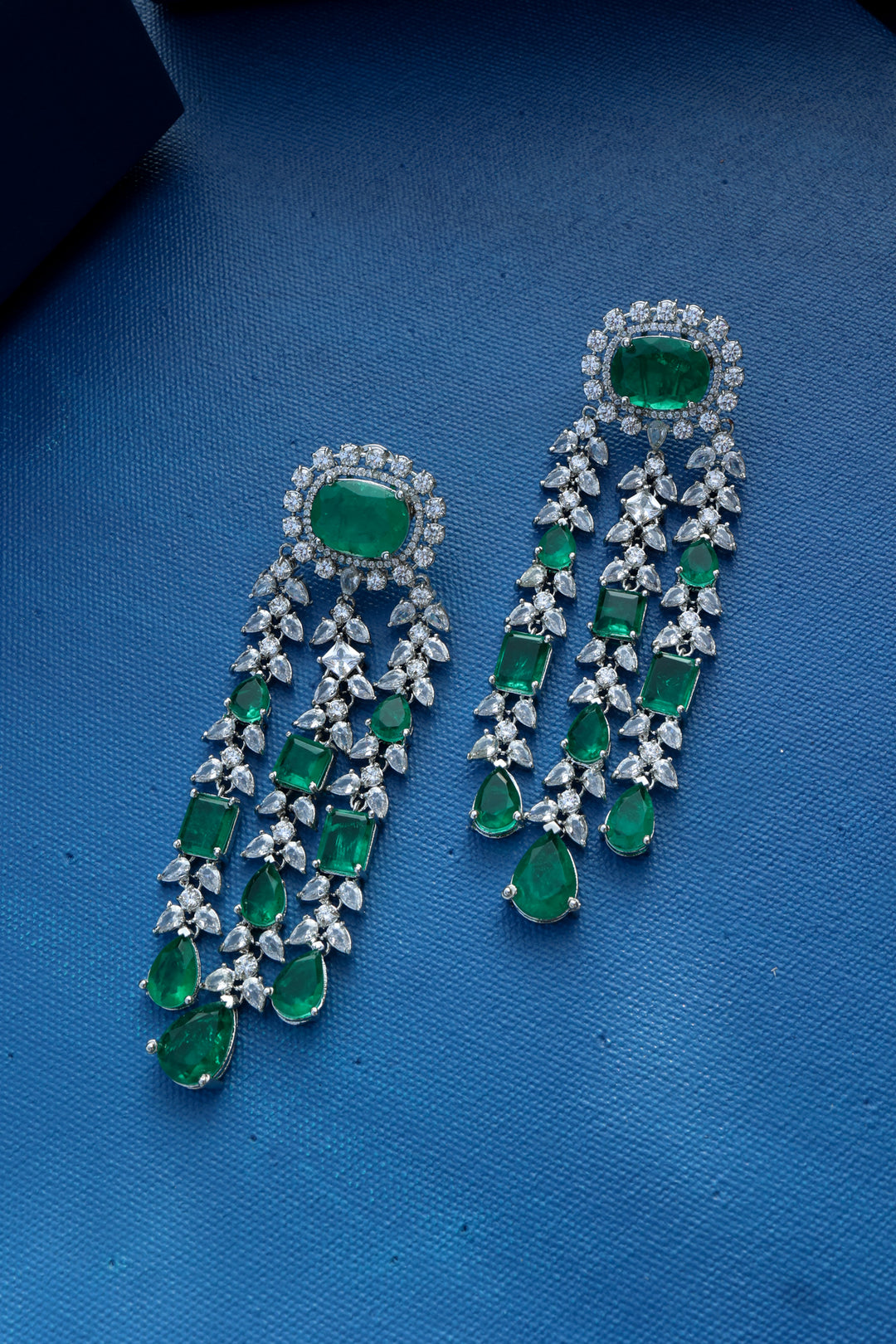 Derya Green Dangler Earrings