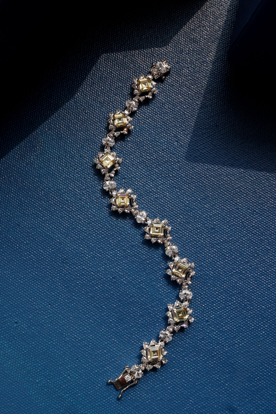 Isabella Yellow Faux Diamond Bracelet