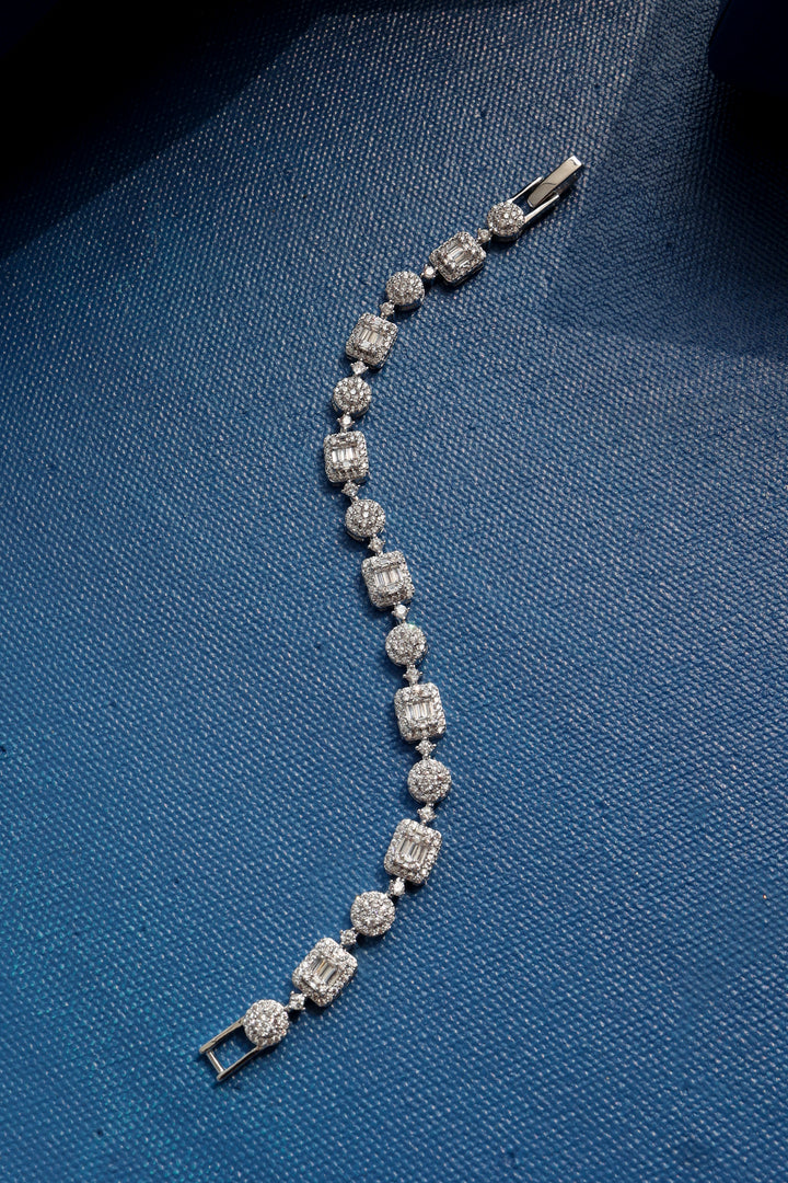 Lila Faux Diamond Bracelet